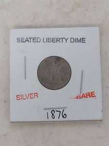 lot 2219 image: 1876 Seated Liberty Silver Dime