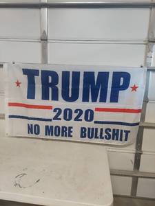 lot 2220 image: Trump 2020 Campaign Banner - 60 in