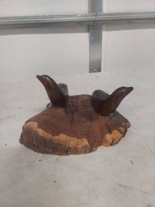 lot 2221 image: Hand Carved Wooden seal  Sculpture