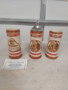 lot 2226 image: Old Milwaukee Beer Steins - House of Wiebracht Collection