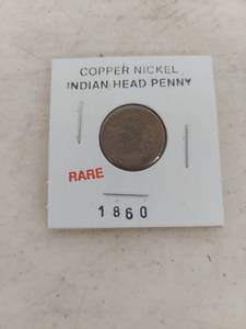 lot 2233 image: 1860 Copper-Nickel Indian Head Penny