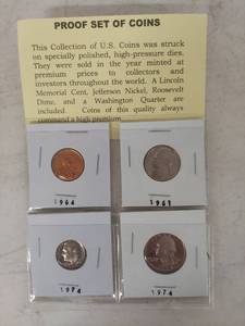 lot 2263 image: 1960s-70s US Proof Coin Collection