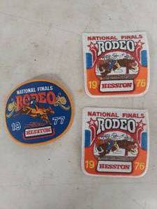 lot 2296 image: Hesston National Finals Rodeo Patches