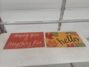 lot 2309 image: (2) Welcome Doormats