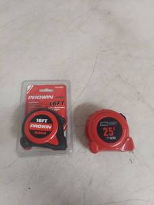 lot 2318 image: PROWIN 16FT and Tool Shop 25FT Tape Measures
