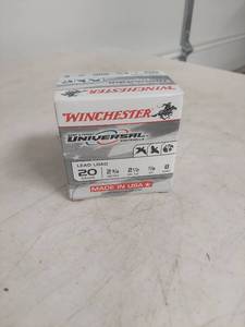 lot 2319 image: Winchester Universal 20 Gauge Shotgun Shells