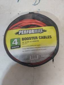 lot 1120 image: PERFORMAX 4 Gauge Booster Cables 16 Feet