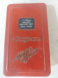 lot 1135 image: Snap-On Metric Hex Key Set - Set Not Complete