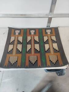 lot 1152 image: Woven Textile Rug with Thunder Bird Pattern