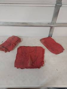 lot 1169 image: (30) Red Washable Shop Rag Bundle
