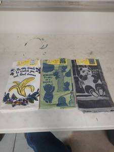 lot 1204 image: Blue Q Novelty Kitchen Dish Towels - Set of 3