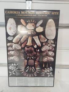 lot 1206 image: Cahokia Mounds Historic Site World Heritage Educational Poster
