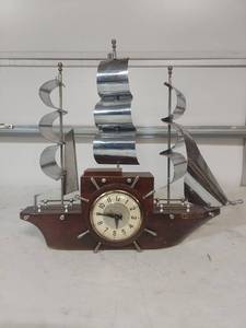 lot 1221 image: Yankee Clipper Sailing Ship Mantel Clock