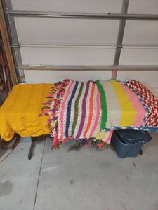 lot 1238 image: Handmade Crocheted Afghan Blanket Collection