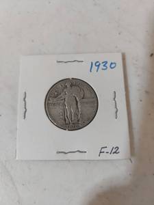 lot 1239 image: 1930 Standing Liberty Silver Quarter