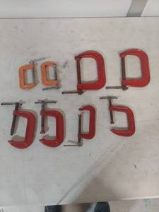 lot 1255 image: C-Clamps Collection Mixed Sizes