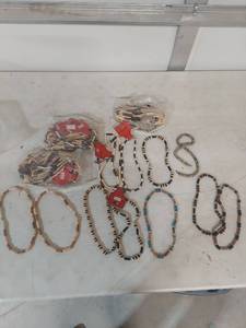 lot 1257 image: Native American Style Heishi Bead Choker Necklaces Collection