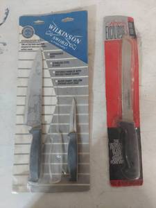 lot 1285 image: Wilkinson Sword Kitchen Knife Set and Rogers Excalibur Bread Knife