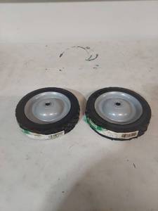 lot 1297 image: 7x1.50 Offset Hub Wheels Set of 2