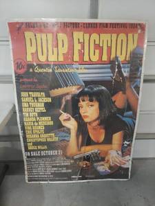lot 1305 image: Pulp Fiction Movie Poster Quentin Tarantino Film