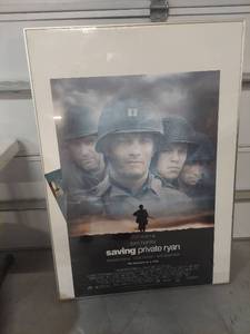lot 1311 image: Saving Private Ryan Movie Poster Framed