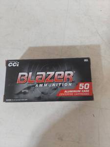 lot 1324 image: CCI Blazer 9mm Luger 115 Grain FMJ Ammunition