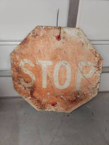 lot 1368 image: Used Stop Sign Road Sign