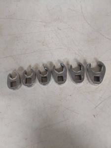 lot 1371 image: Snap-On Crowfoot Wrench Set - 6 Pieces - 38 to 34