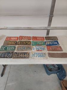 lot 1385 image: Kansas License Plate Collection