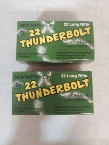 lot 1388 image: Remington Thunderbolt 22LR Ammunition - 2 boxes of 50