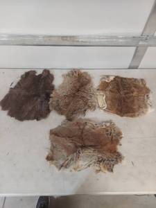 lot 1396 image: Natural Animal Hide Fur Pelts Collection