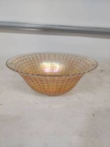 lot 1778 image: Marigold Basket Weave Serving Bowl