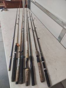 lot 1794 image: Collection of Used Fishing Rods