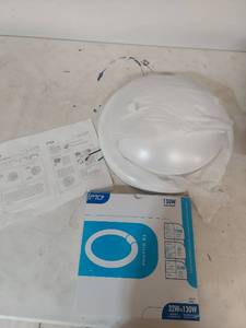 lot 3411 image: TCP T6 Circline Compact Fluorescent Ceiling Light Fixture