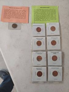 lot 3436 image: Lincoln Cent Collection - 1909 First Year and 2009 Commemorative Set