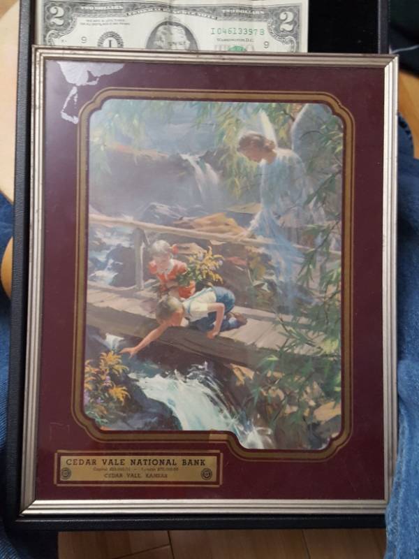 lot 4590 image: Old Guardian Angel picture Cedar Vale National Bank