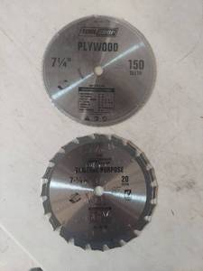 lot 2010 image: (2) Tool Shop Circular Saw Blade 7-14 Inch