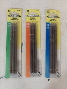 lot 2014 image: (3) Performax Power Drive Bit Sets