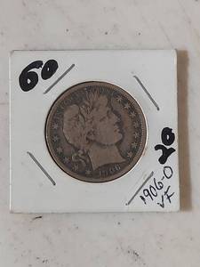 lot 2017 image: 1906-O Barber Silver Half Dollar