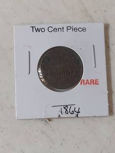 lot 2020 image: 1864 Two Cent Piece