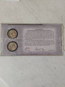 lot 2039 image: James Madison Presidential Dollar Coin First Day Cover