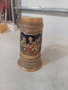 lot 2046 image: Beer Stein with Traditional Folk Scene