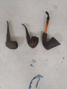 lot 2064 image: Wood Tobacco Smoking Pipes Collection
