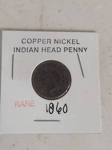 lot 2067 image: 1860 Copper Nickel Indian Head Penny