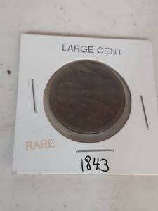 lot 2093 image: 1843 Large Cent US Coin