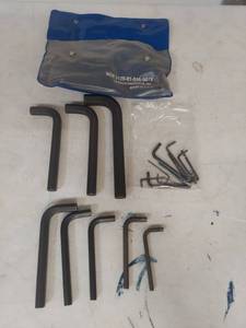 lot 2096 image: Professional Hex Key Allen Wrench Set with Storage Pouch