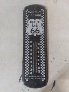 lot 2113 image: Route 66 Americas Highway Wall Thermometer