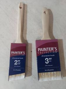 lot 2119 image: Painters Collection All Purpose Paint Brush Set - 2 inch and 3 inch