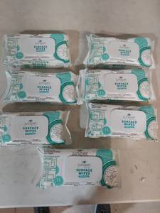 lot 2124 image: Juniper Clean Surface Wipes Multi-Pack - 72 Count Fresh Scent
