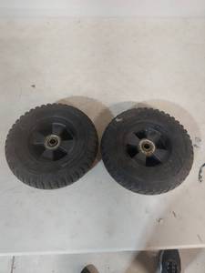 lot 2134 image: Cart Wheels with Ball Bearings